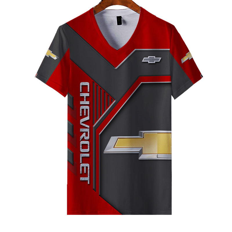 Sportswearmerch Chevrolet Car Personalized Fashion V-neck Women T-shirt For Fan