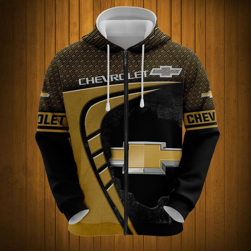 Sportswearmerch Chevrolet Car Personalized Fashion Zip Hoodie For Fan