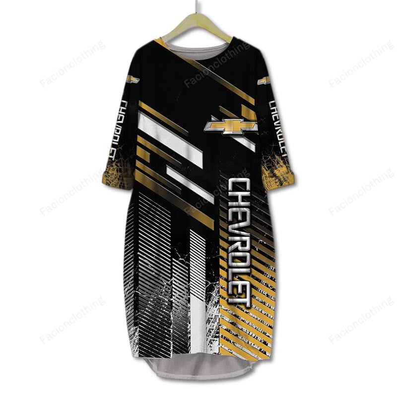 Sportswearmerch Chevrolet Car Personalized Pocket Dress For Fan