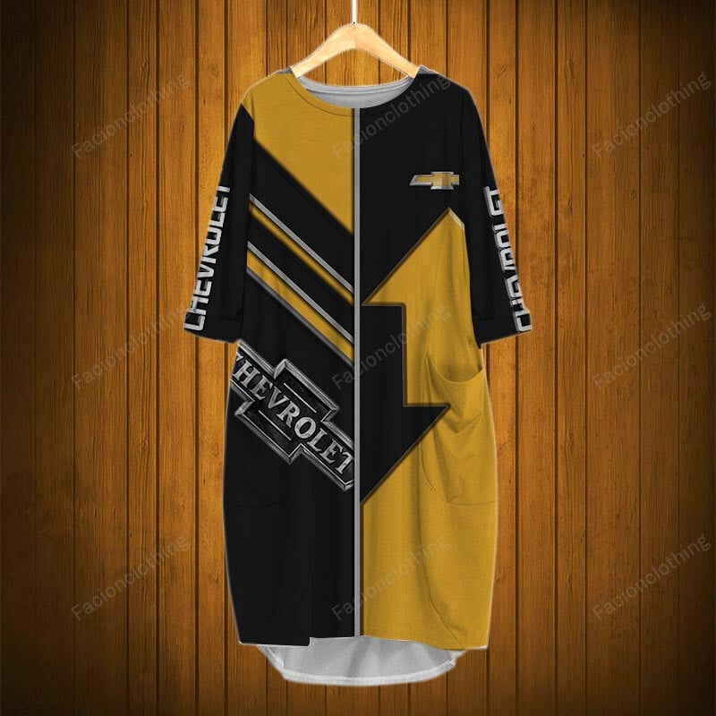 Sportswearmerch Chevrolet Car Personalized Pocket Dress For Fan