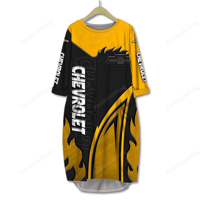 Sportswearmerch Chevrolet Car Personalized Pocket Dress For Fan