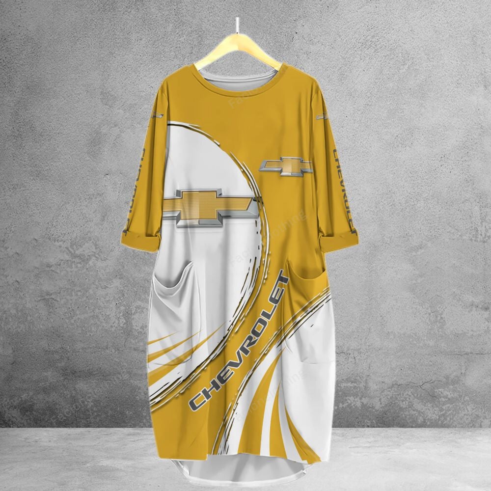 Sportswearmerch Chevrolet Car Personalized Pocket Dress For Fan