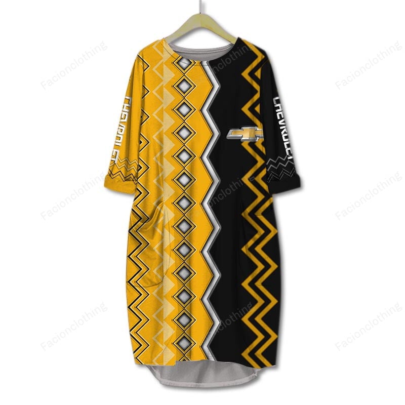 Sportswearmerch Chevrolet Car Personalized Pocket Dress For Fan