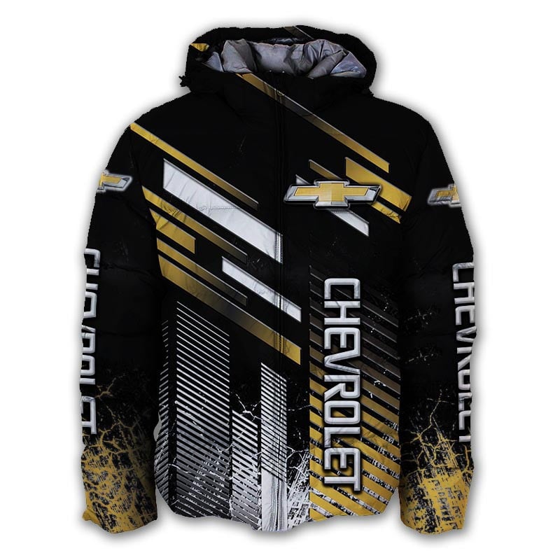 Sportswearmerch Chevrolet Car Personalized Puffer Jacket For Fan