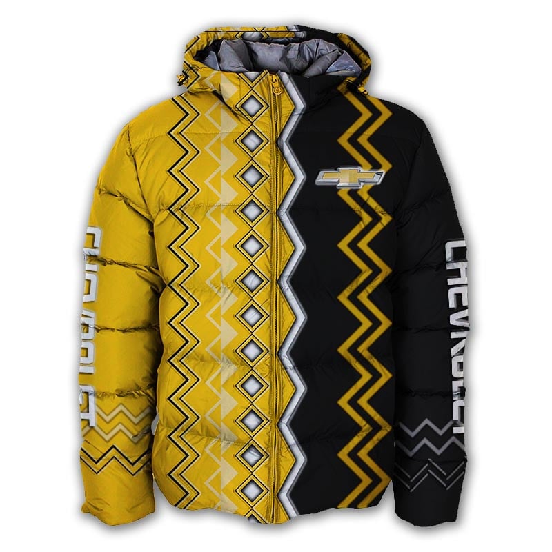 Sportswearmerch Chevrolet Car Personalized Puffer Jacket For Fan