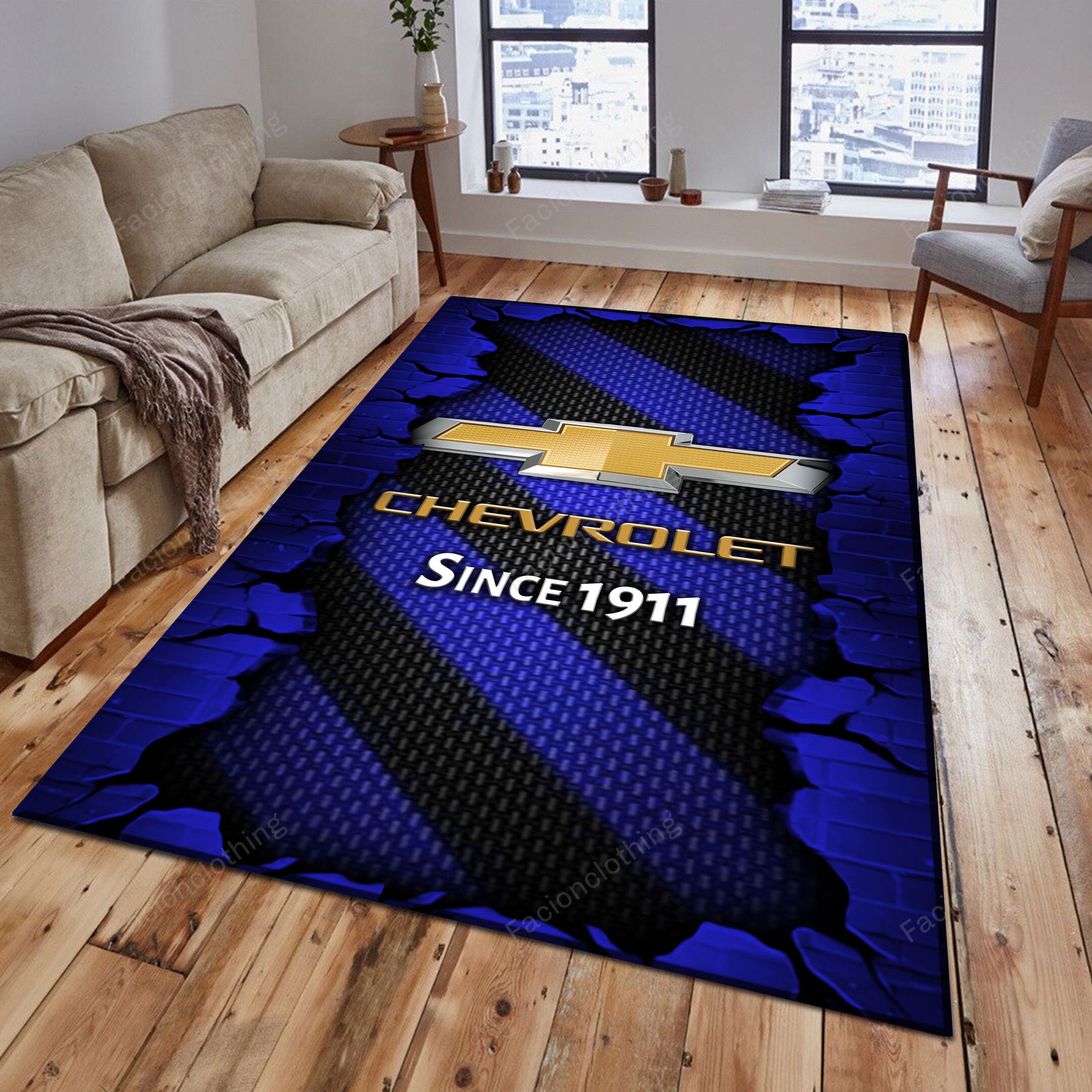 Sportswearmerch Chevrolet Car Personalized Rug For Fan