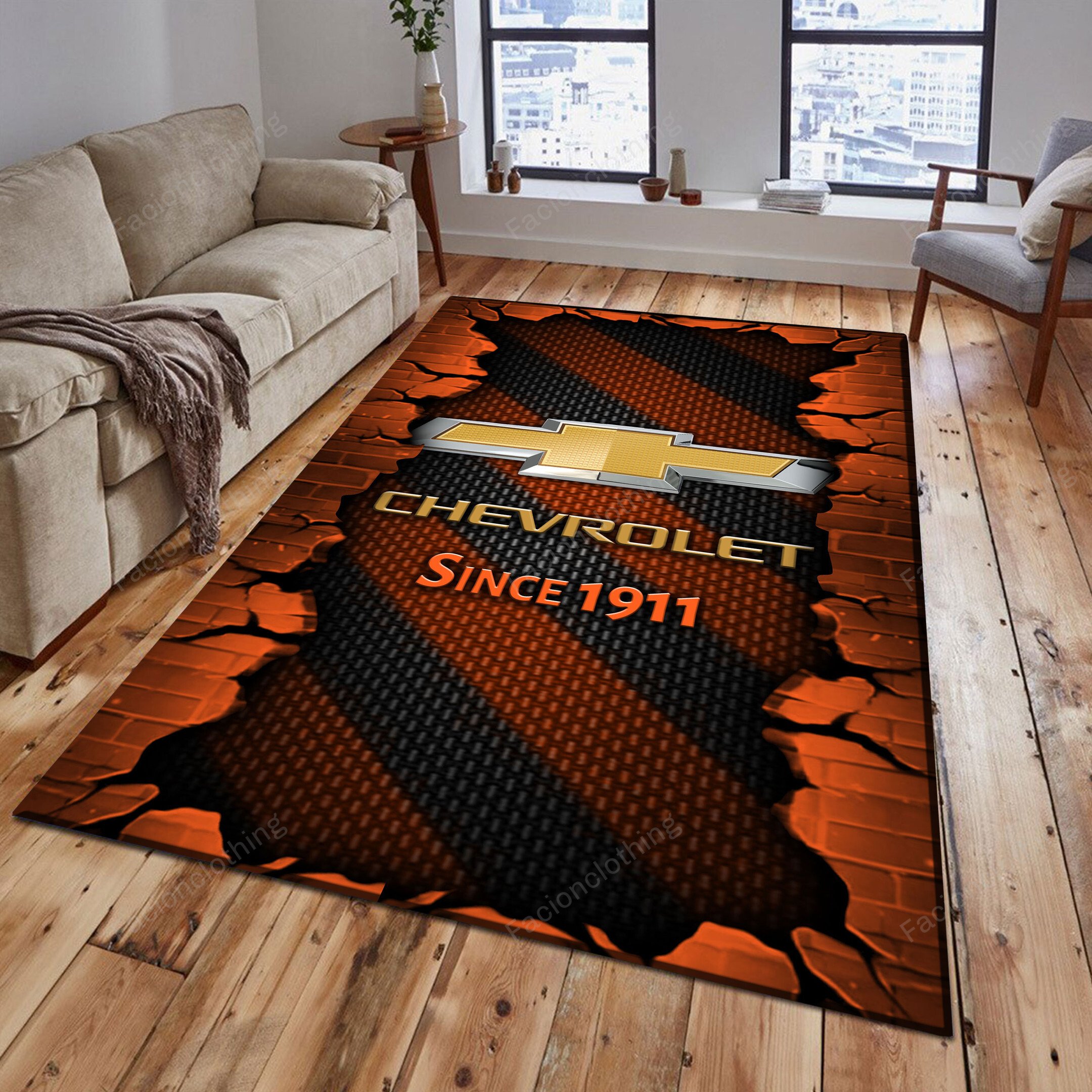 Sportswearmerch Chevrolet Car Personalized Rug For Fan