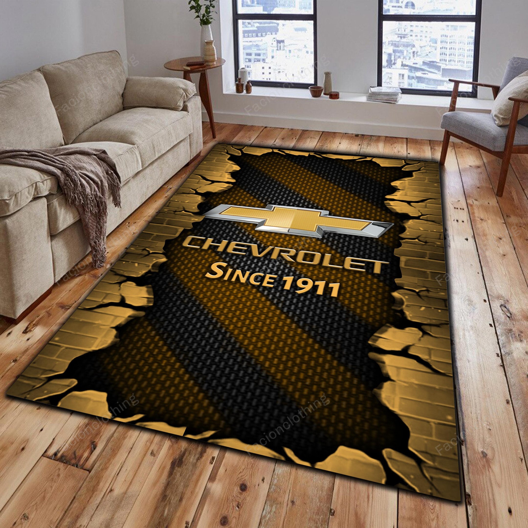 Sportswearmerch Chevrolet Car Personalized Rug For Fan