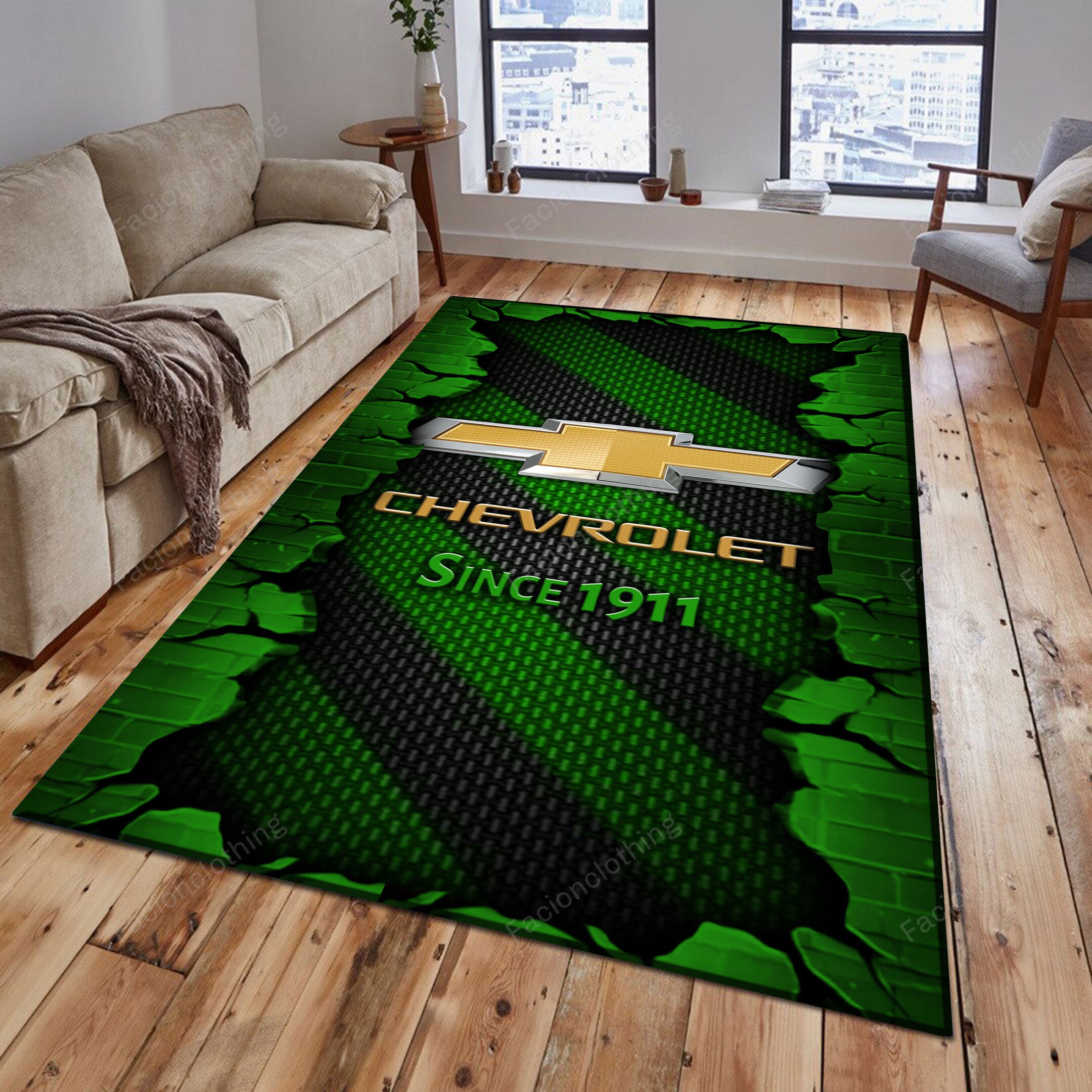 Sportswearmerch Chevrolet Car Personalized Rug For Fan