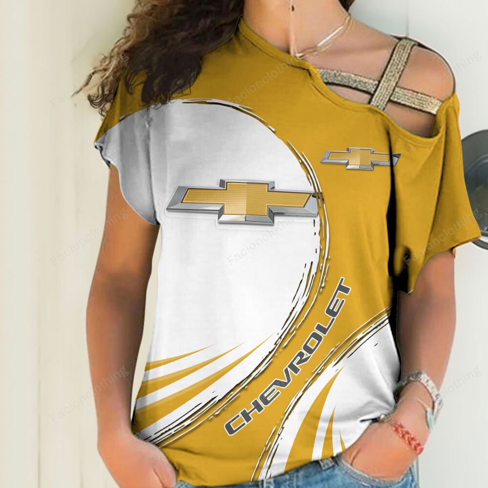 Sportswearmerch Chevrolet Car Personalized Strapless Short Sleeve For Fan