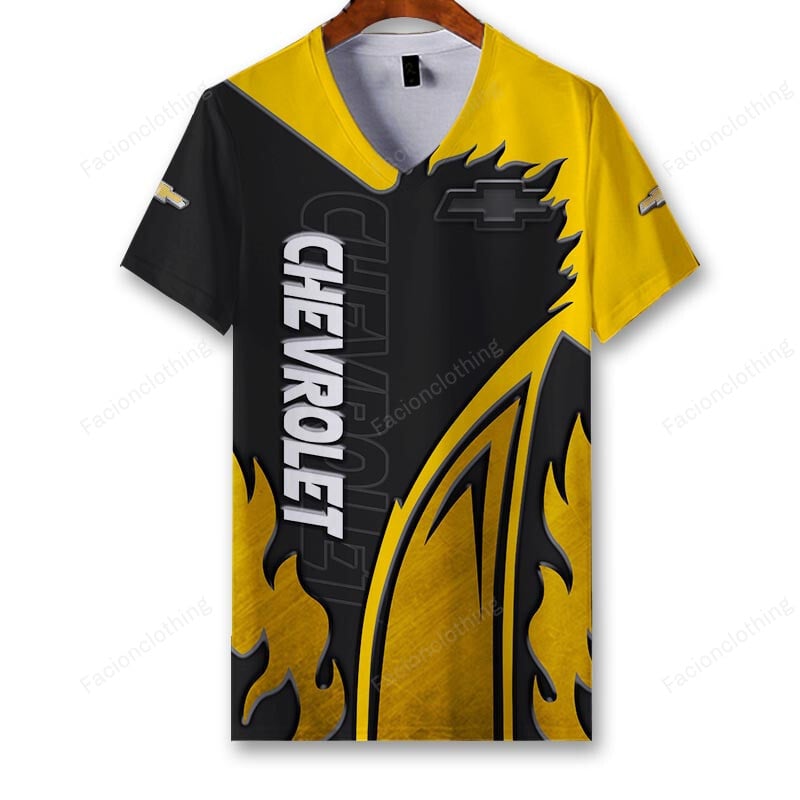 Sportswearmerch Chevrolet Car Personalized V-neck Women T-shirt For Fan