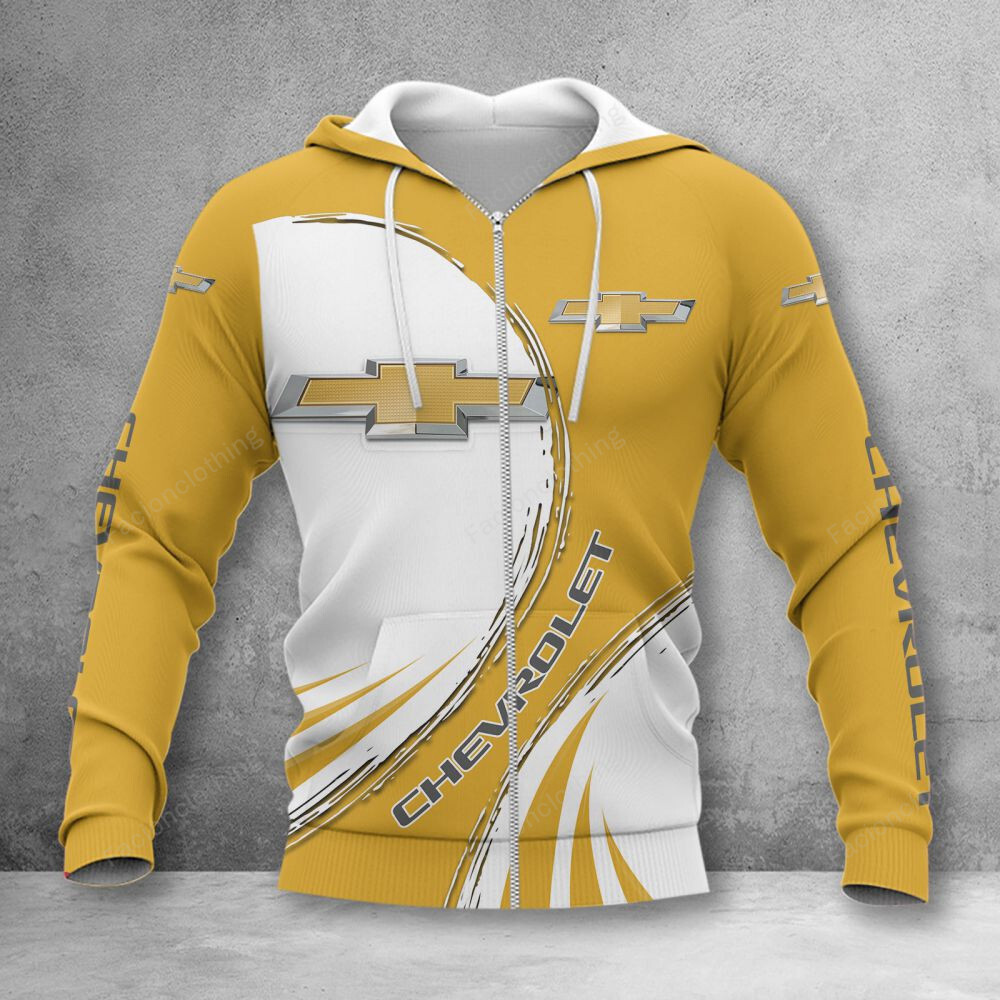 Sportswearmerch Chevrolet Car Personalized Zip Hoodie For Fan