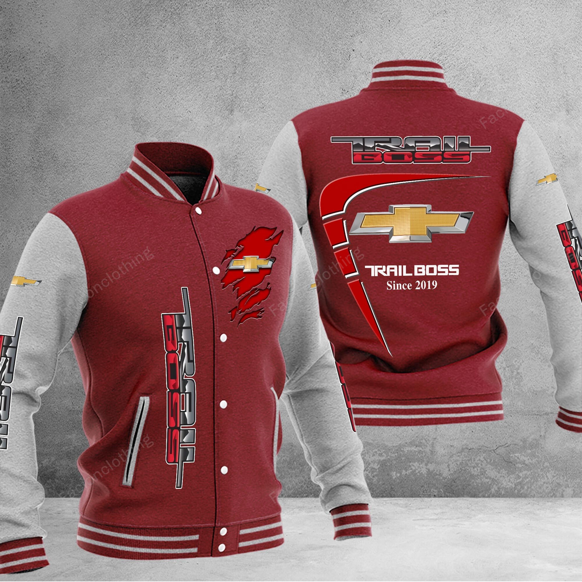 Sportswearmerch Chevrolet Car Silverado Z71 Trail Boss Car Personalized Baseball Jacket For Fan