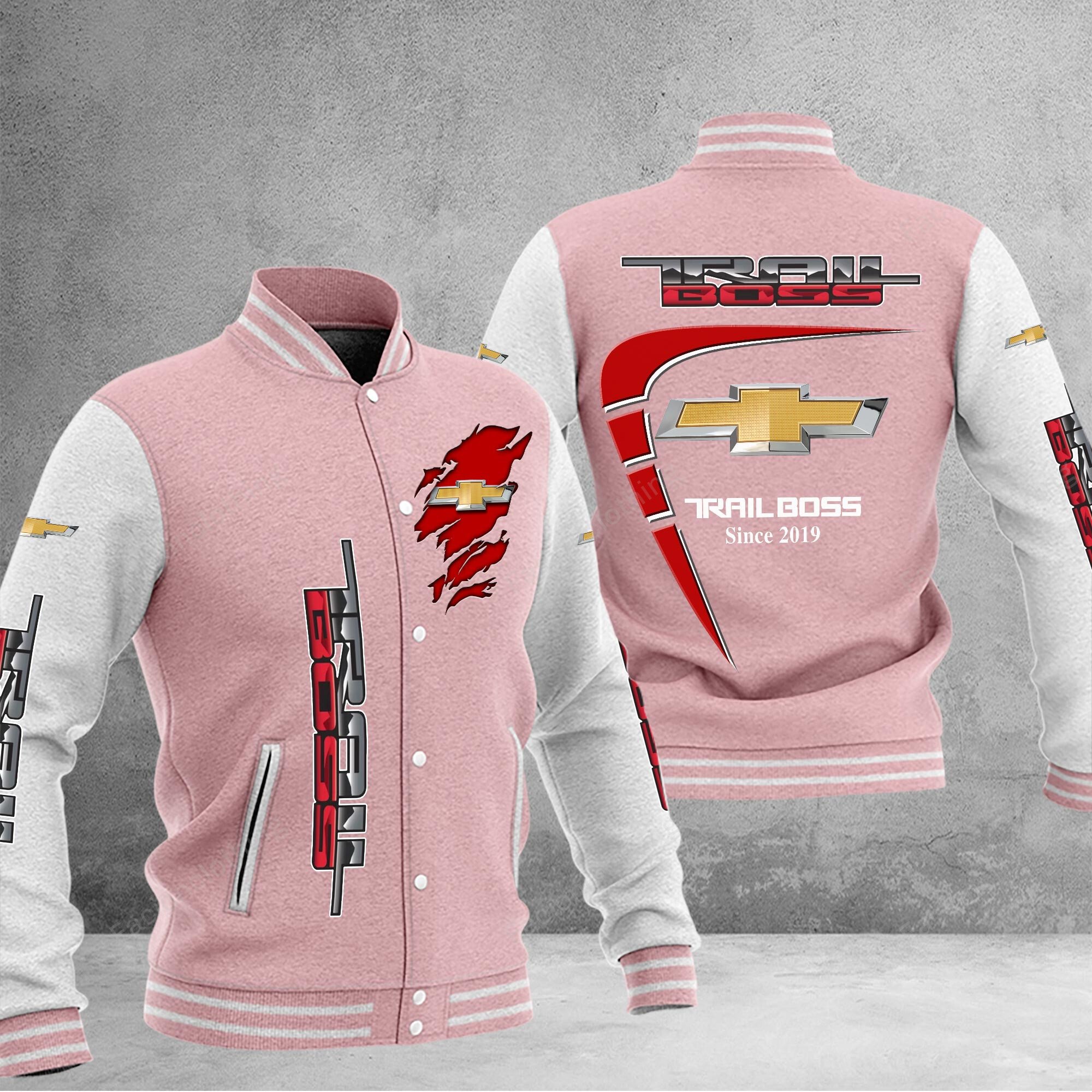 Sportswearmerch Chevrolet Car Silverado Z71 Trail Boss Car Personalized Baseball Jacket For Fan