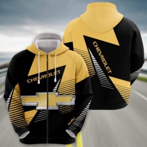 Sportswearmerch Chevrolet Car Zip Hoodie For Fan