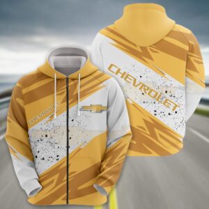 Sportswearmerch Chevrolet Car Zip Hoodie For Fan