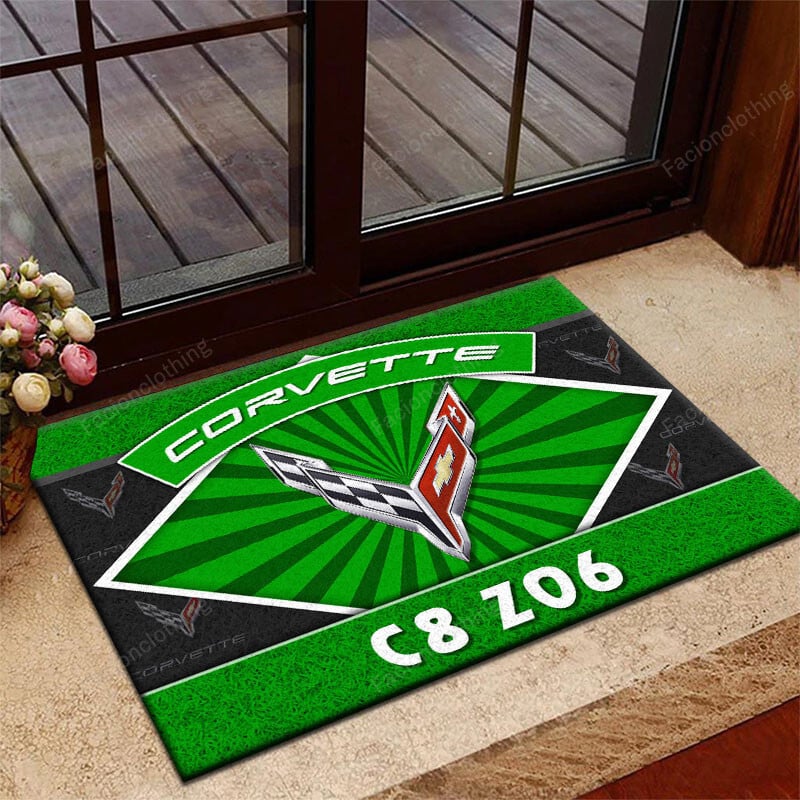 Sportswearmerch Chevrolet Corvette Car Personalized Rug For Fan