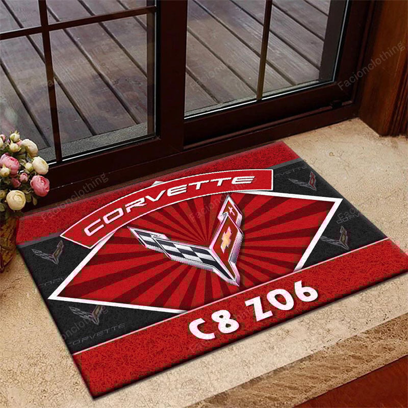 Sportswearmerch Chevrolet Corvette Car Personalized Rug For Fan