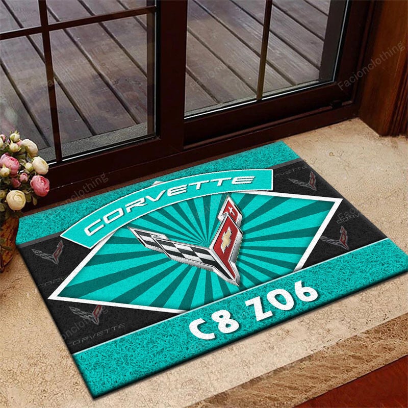 Sportswearmerch Chevrolet Corvette Car Personalized Rug For Fan