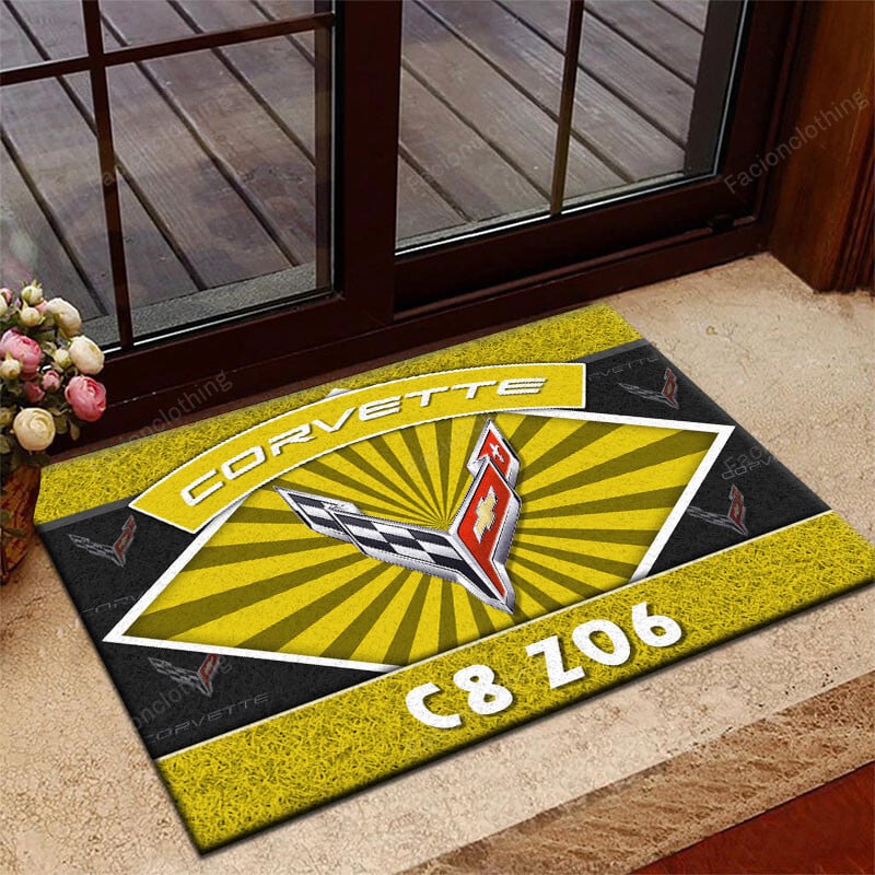 Sportswearmerch Chevrolet Corvette Car Personalized Rug For Fan