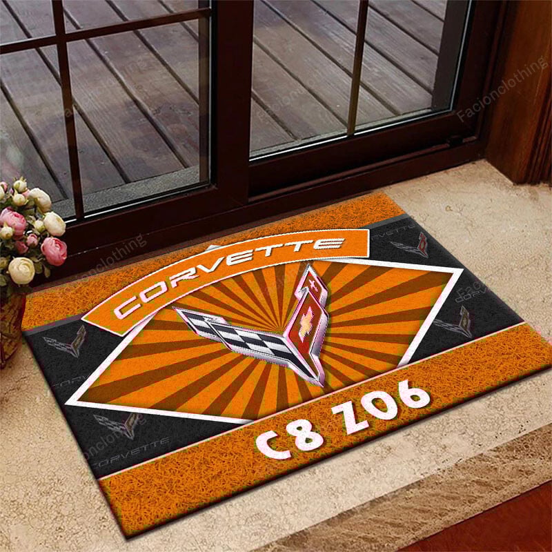 Sportswearmerch Chevrolet Corvette Car Personalized Rug For Fan
