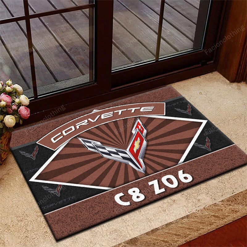 Sportswearmerch Chevrolet Corvette Car Personalized Rug For Fan