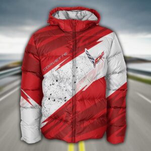 Sportswearmerch Chevrolet Corvette Car Puffer Jacket For Fan
