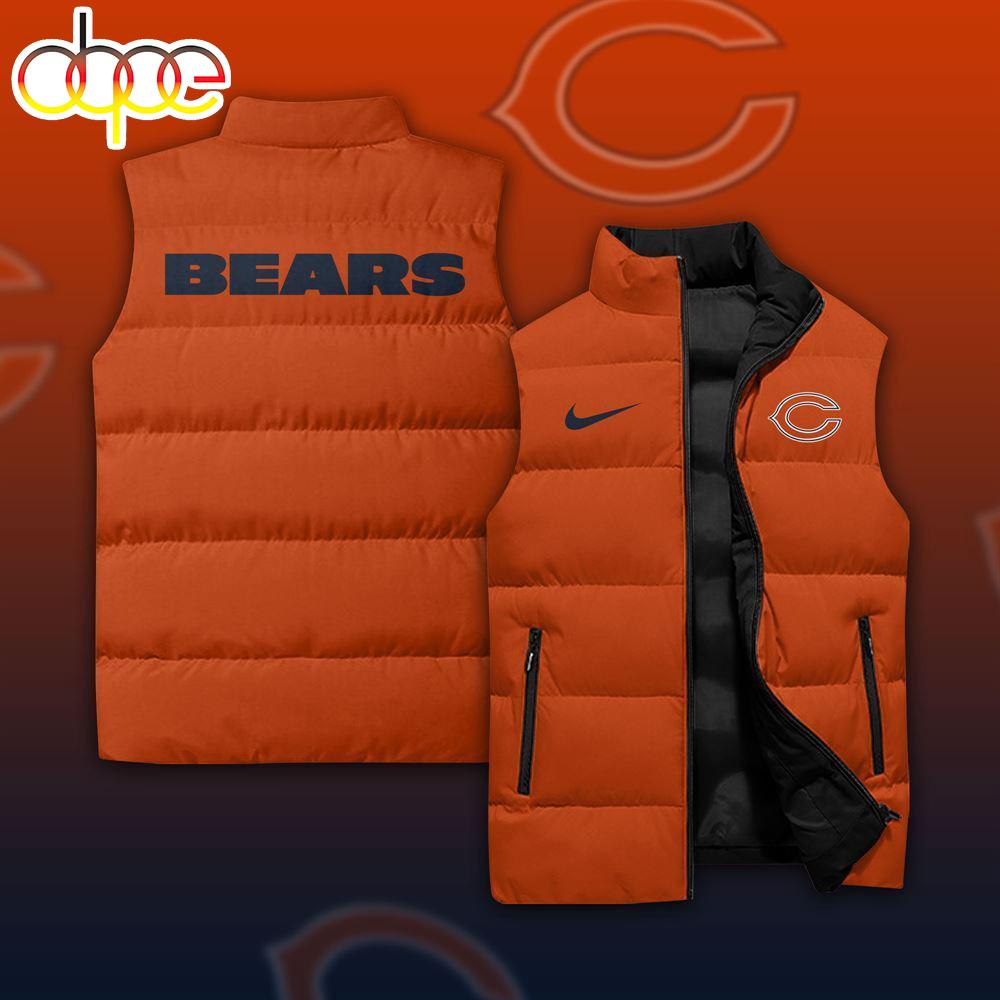 Sportswearmerch Chicago Bears NFL 2024 Personalized Sleeveless Puffer Jacket For Fan