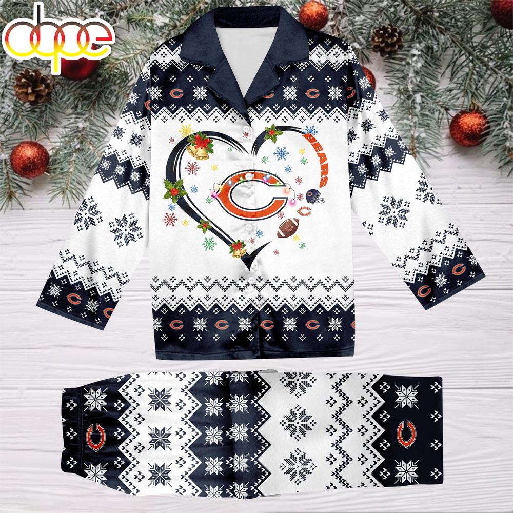 Sportswearmerch Chicago Bears NFL Christmas Personalized Pajamas For Fan