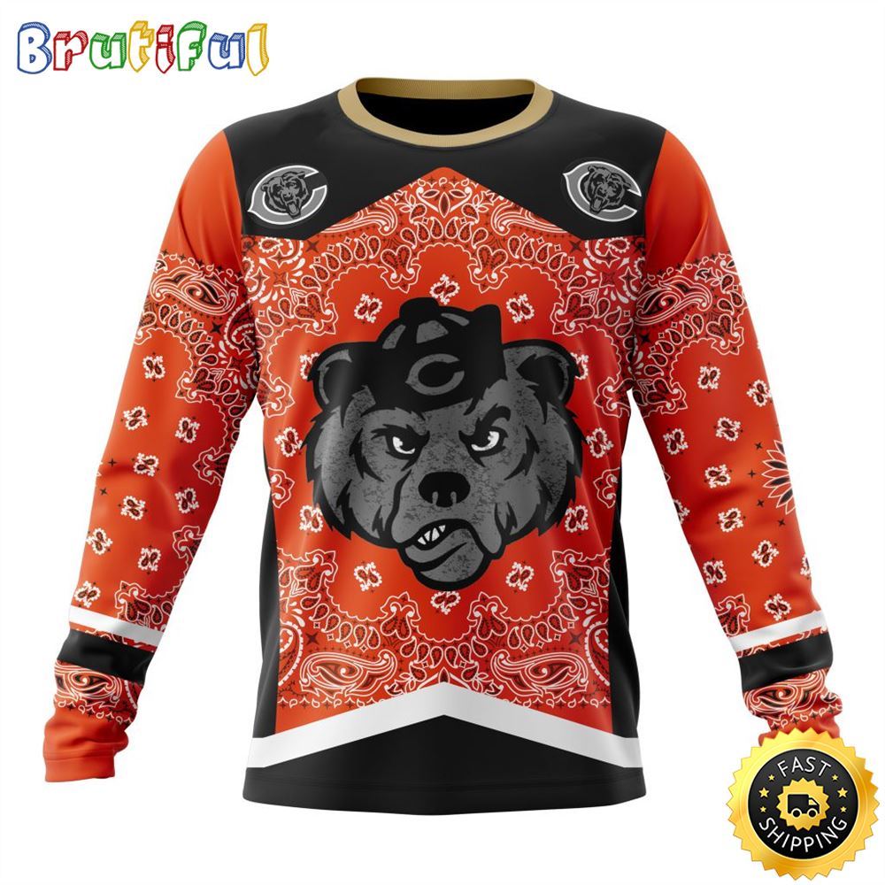 Sportswearmerch Chicago Bears NFL Crewneck Classic Style Personalized Sweater For Fan