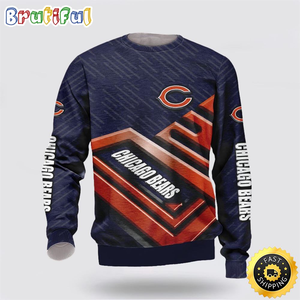 Sportswearmerch Chicago Bears NFL Crewneck Sweater For Fan