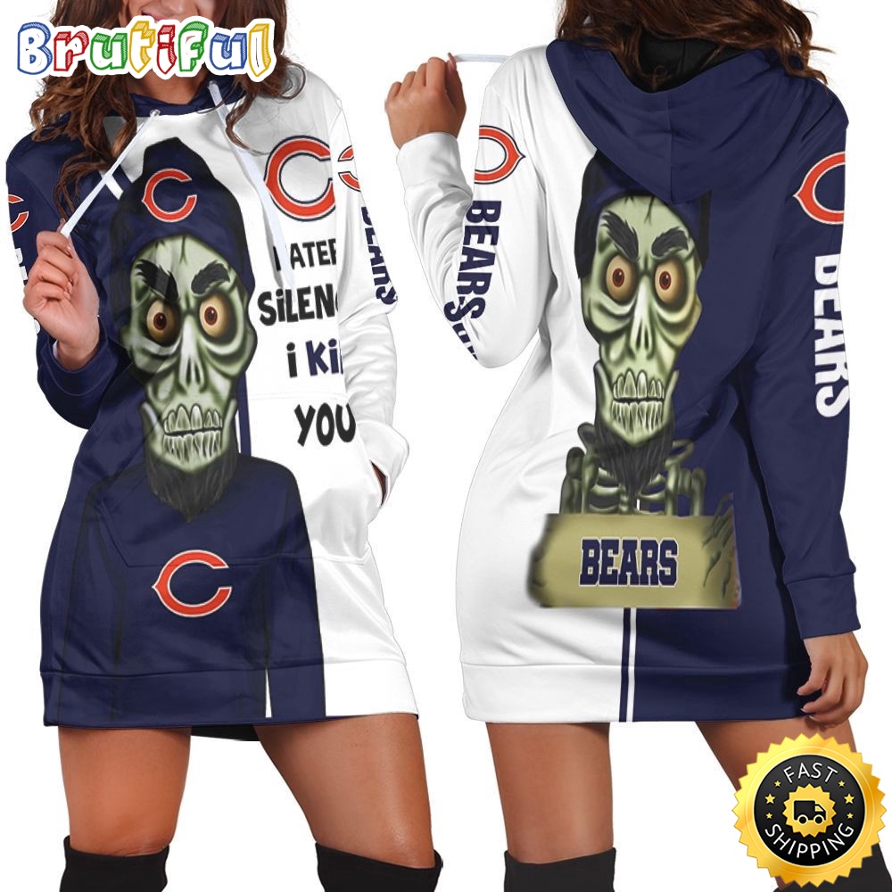 Sportswearmerch Chicago Bears NFL Haters I Kill You Hoodie Dress For Fan