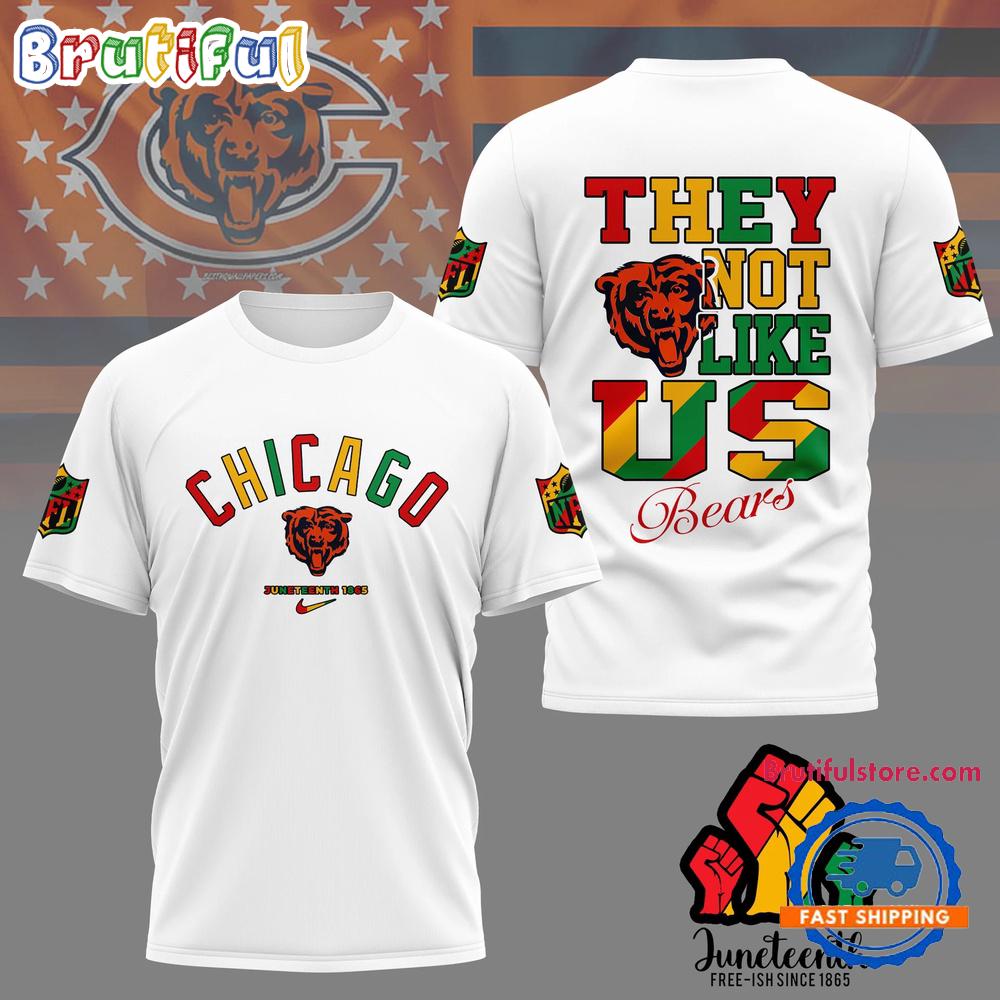 Sportswearmerch Chicago Bears NFL Juneteenth Freedom Day T-Shirt For Fan