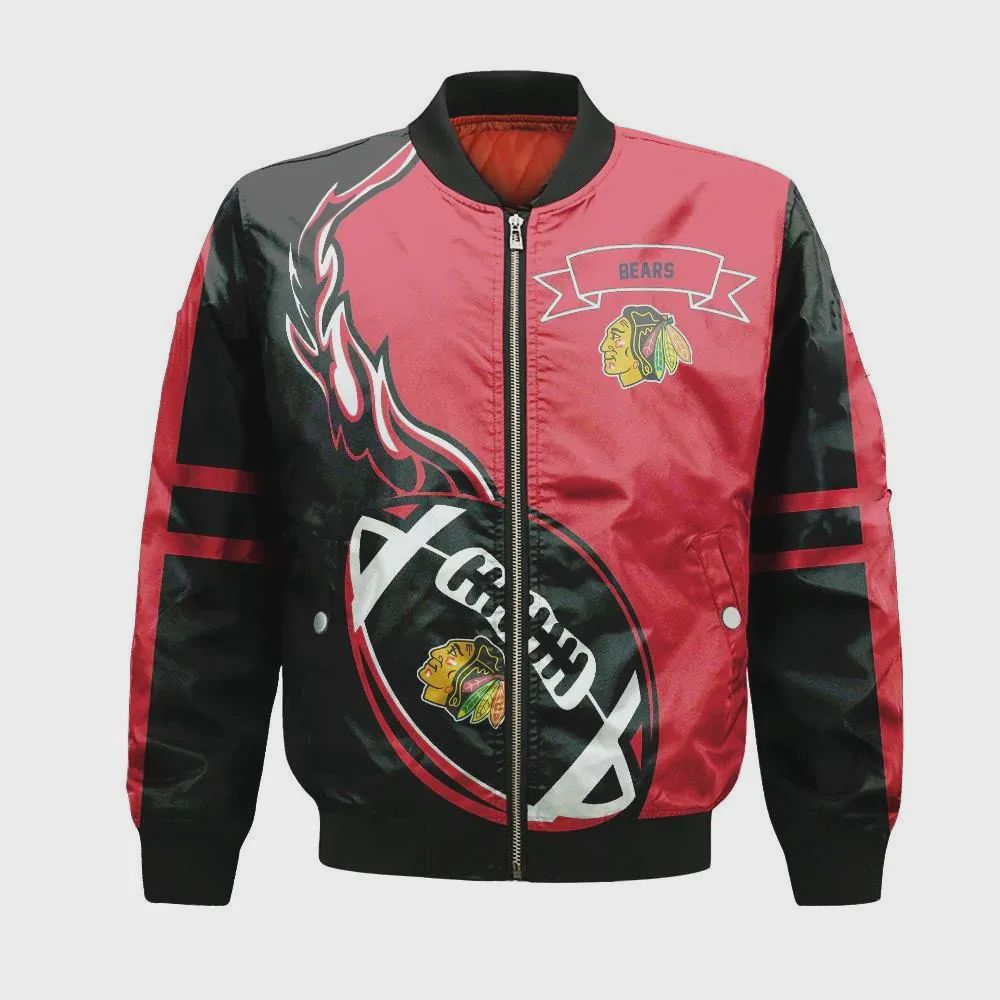Sportswearmerch Chicago Bears NFL Personalized Bomber Jacket For Fan