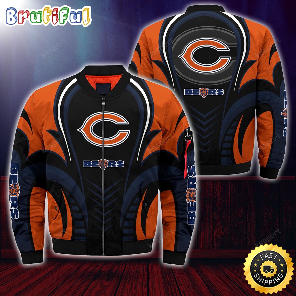 Sportswearmerch Chicago Bears NFL Personalized Bomber Jacket For Fan