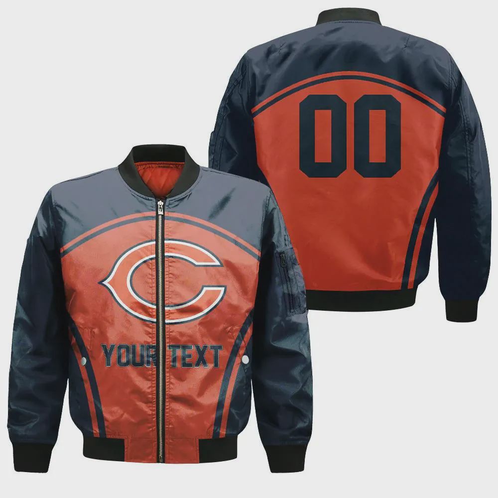 Sportswearmerch Chicago Bears NFL Personalized Bomber Jacket For Fan