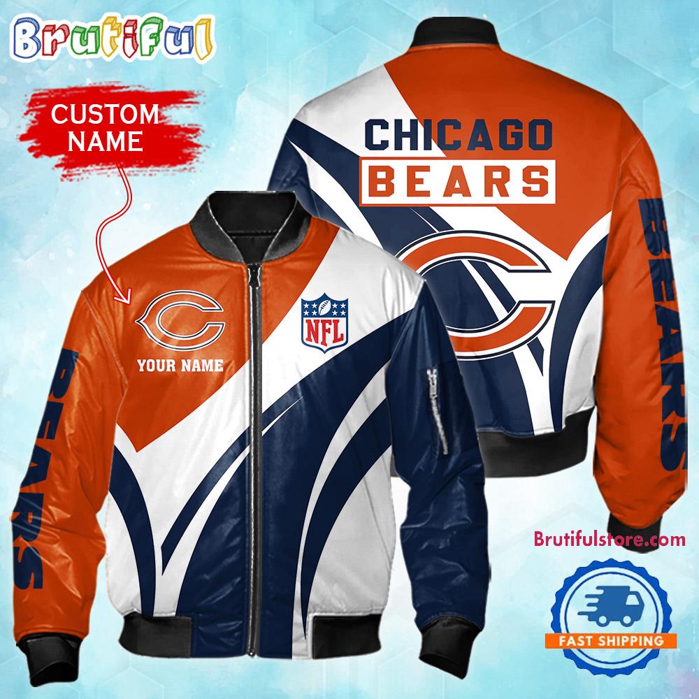 Sportswearmerch Chicago Bears NFL Personalized Bomber Jacket For Fan