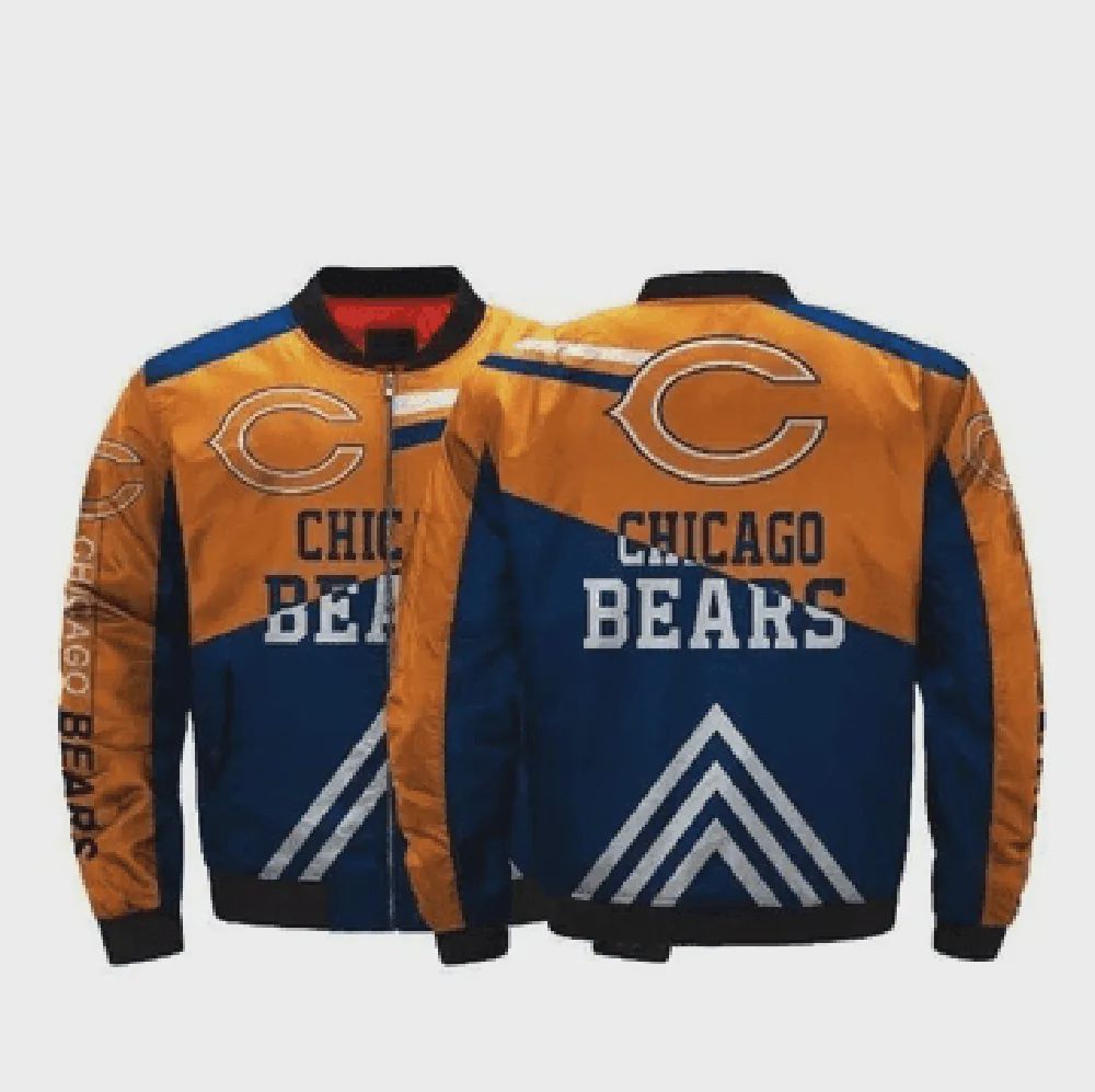 Sportswearmerch Chicago Bears NFL Personalized Bomber Jacket For Fan