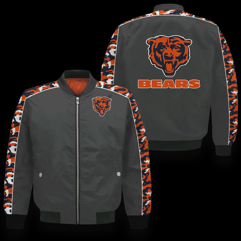 Sportswearmerch Chicago Bears NFL Personalized Bomber Jacket For Fan