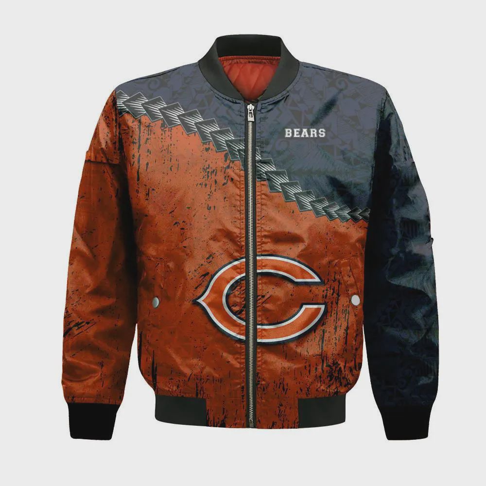 Sportswearmerch Chicago Bears NFL Personalized Bomber Jacket For Fan