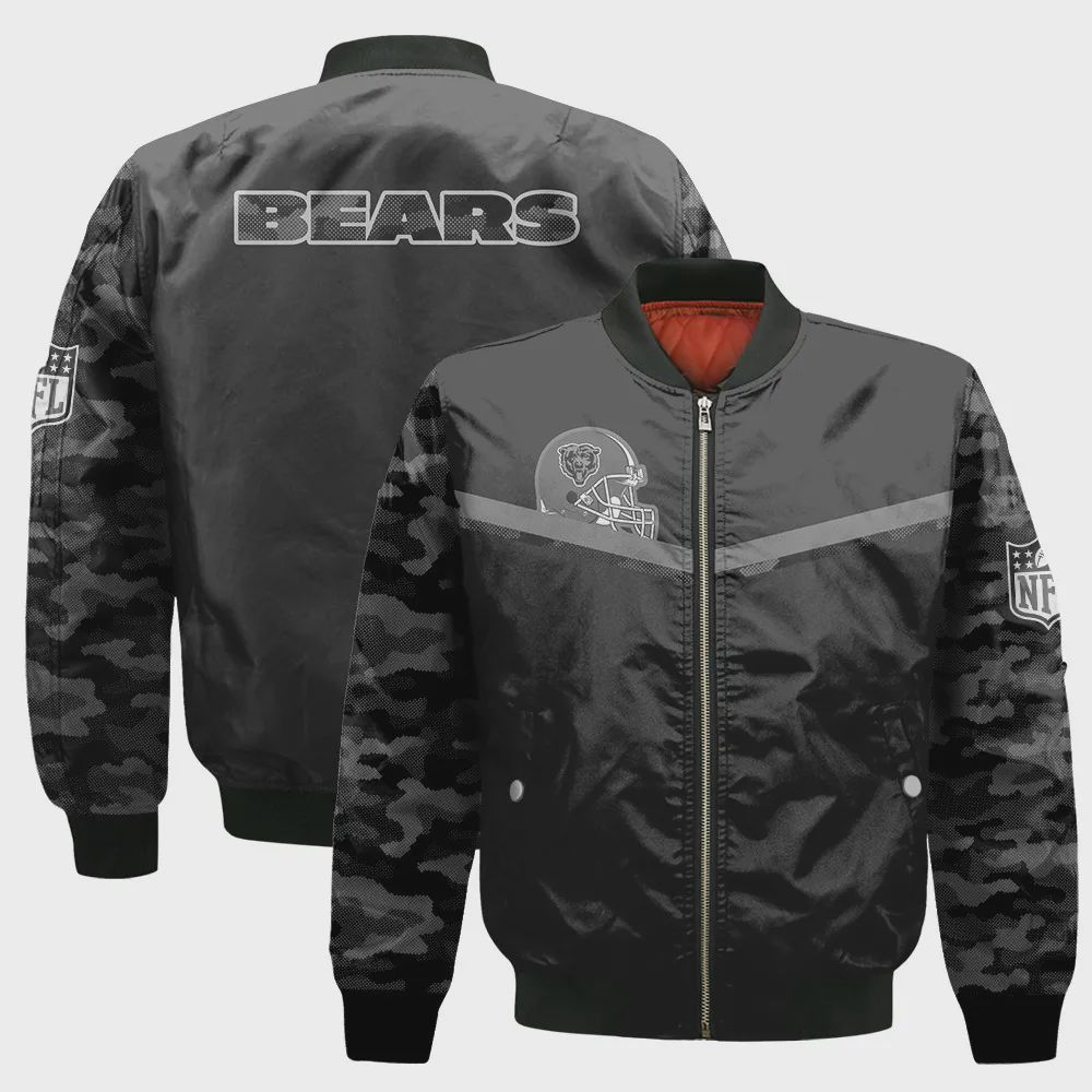 Sportswearmerch Chicago Bears NFL Personalized Bomber Jacket For Fan
