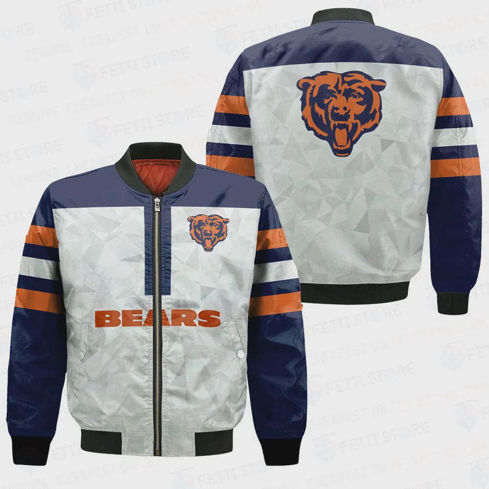 Sportswearmerch Chicago Bears NFL Personalized Bomber Jacket For Fan
