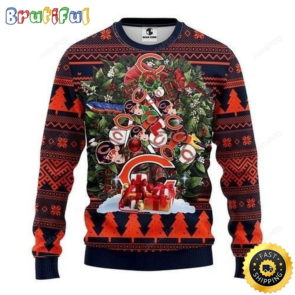 Sportswearmerch Chicago Bears NFL Personalized Christmas Sweater For Fan