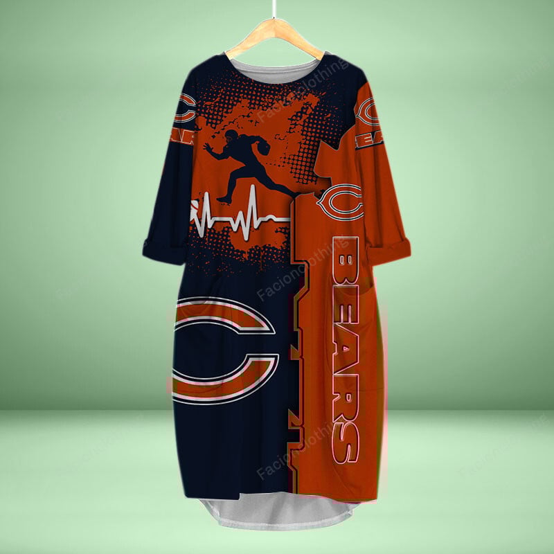 Sportswearmerch Chicago Bears NFL Personalized Pocket Dress For Fan