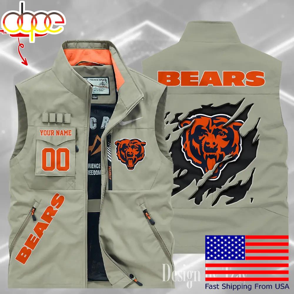 Sportswearmerch Chicago Bears NFL Personalized Pocket Vest For Fan