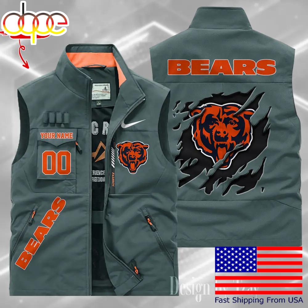 Sportswearmerch Chicago Bears NFL Personalized Pocket Vest For Fan