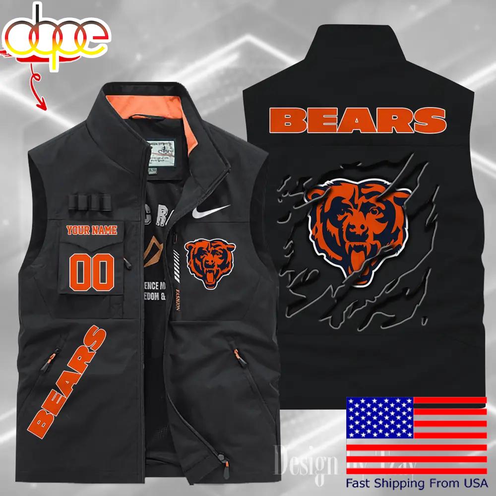 Sportswearmerch Chicago Bears NFL Personalized Pocket Vest For Fan