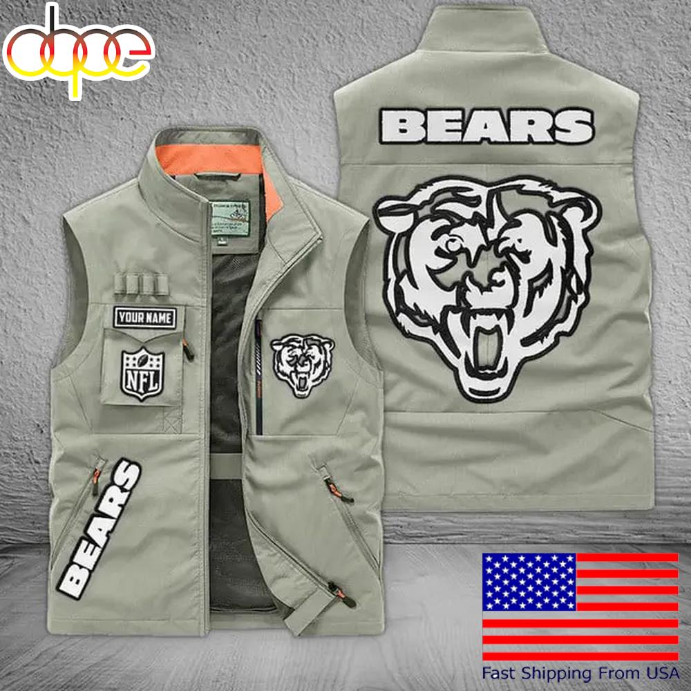 Sportswearmerch Chicago Bears NFL Personalized Pocket Vest For Fans For Fan