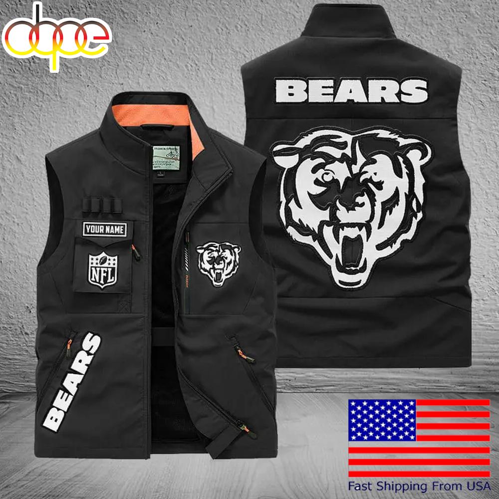 Sportswearmerch Chicago Bears NFL Personalized Pocket Vest For Fans For Fan