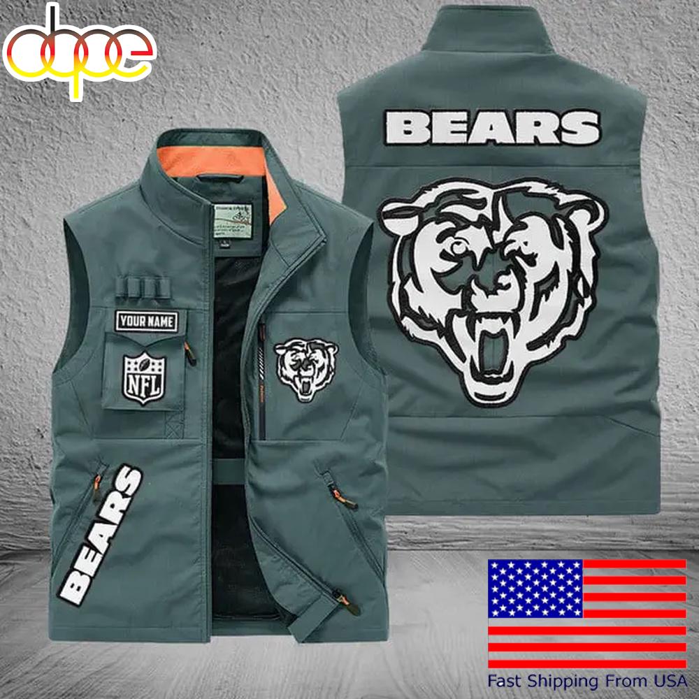 Sportswearmerch Chicago Bears NFL Personalized Pocket Vest For Fans For Fan